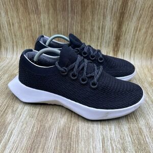 Allbirds Tree Dasher 2 Women's Size 8 Black White Running Walking Shoes Sneakers